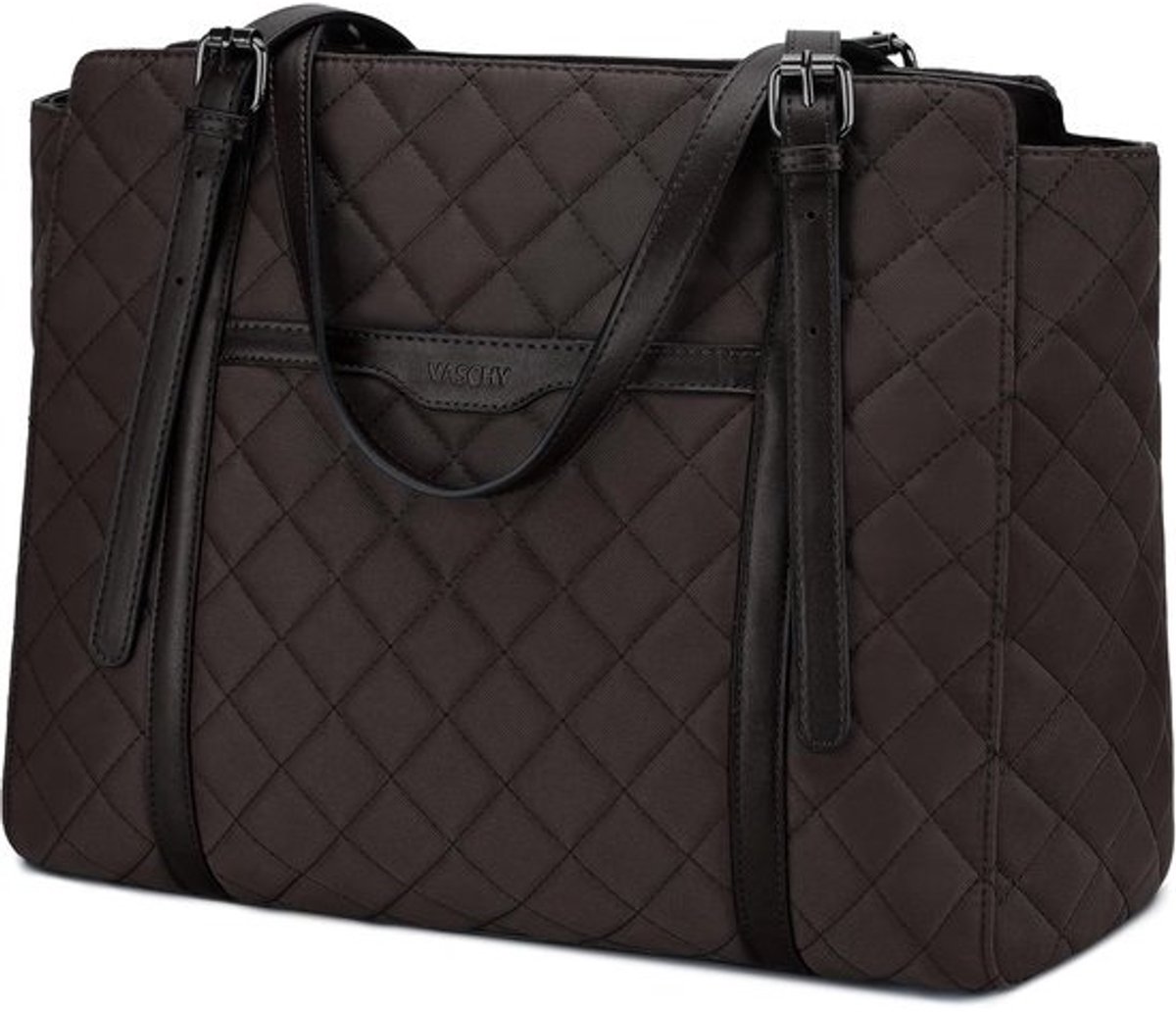 Grote Puffer Tote Bag Dames - Waterafstotende Laptoptas voor Werk en Studie