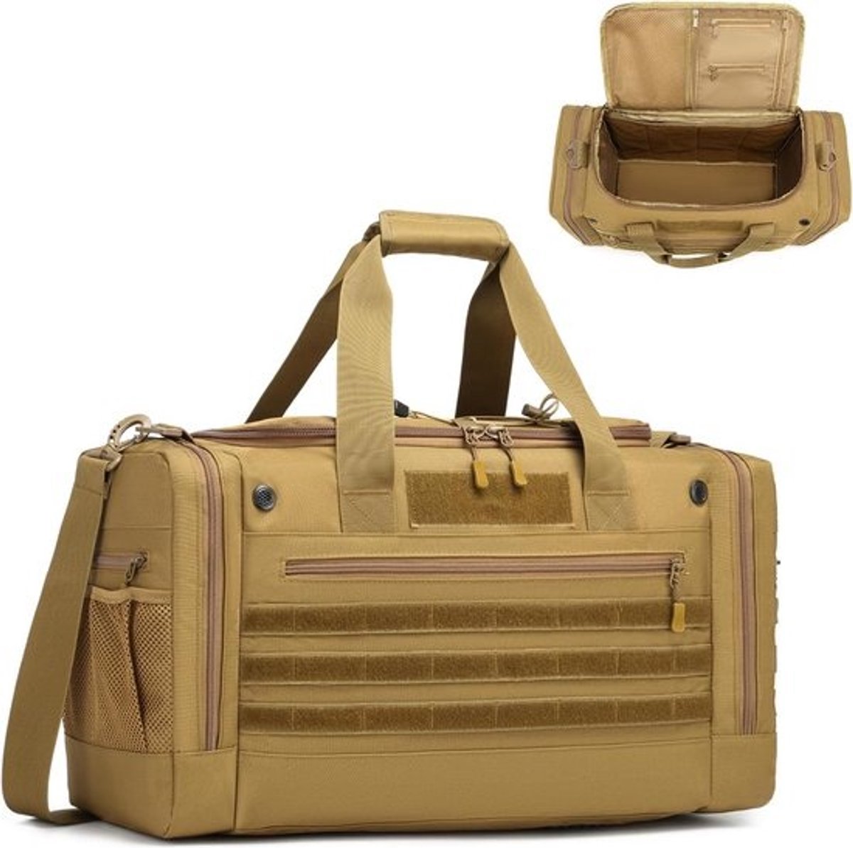 Sporttas Heren 45 Liter met Schoenenvak en Laptopvak - Duffel Reistas voor Gym en Weekend