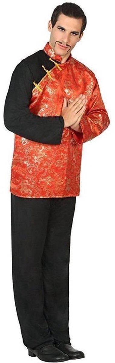 Carnavalskostuum Heren Chinees Stijl Multi-Kleur Maat XL (54/56)