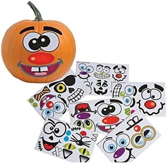 Halloween Stickers - Knutsel Vellen - Creatief Versieren - 12 Stickervellen - 19 cm - Multicolor