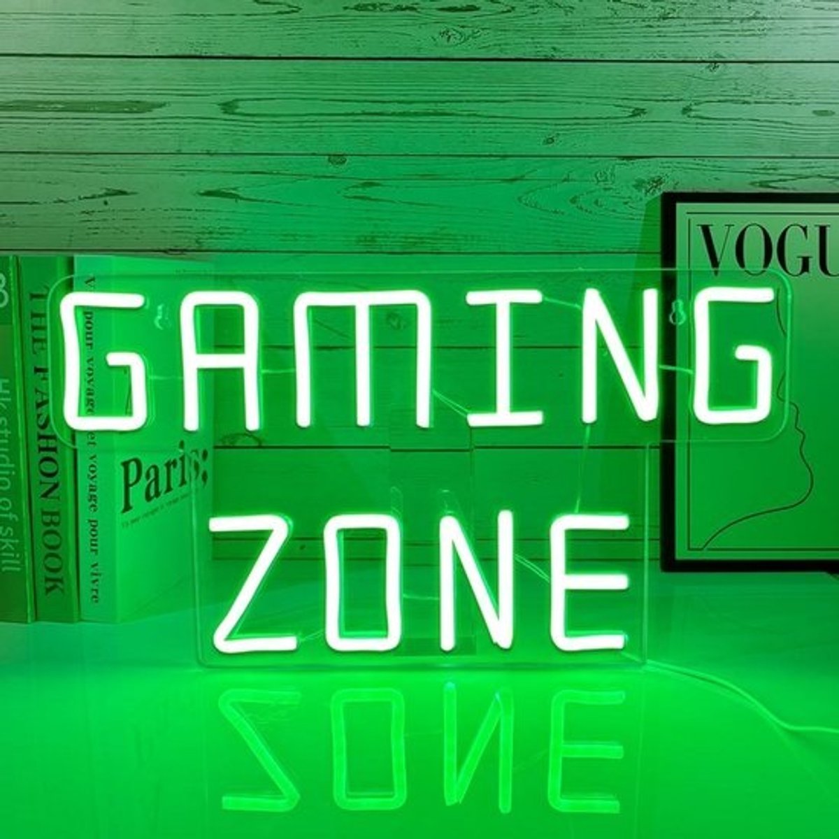 LED Neon Bord 'Gaming Zone' - Sfeervolle Wanddecoratie voor Gamekamer of Slaapkamer - USB Verlichting