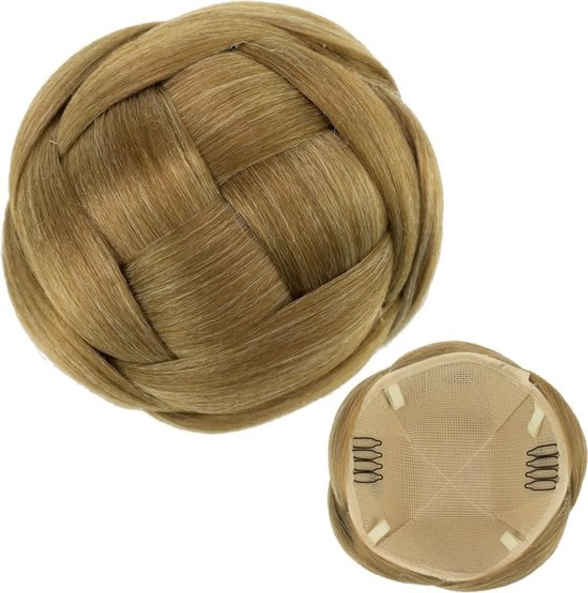 Gevlochten Haarstuk Chignon Donut voor Dames - Scrunchie Knot Pruik voor Feest en Dans