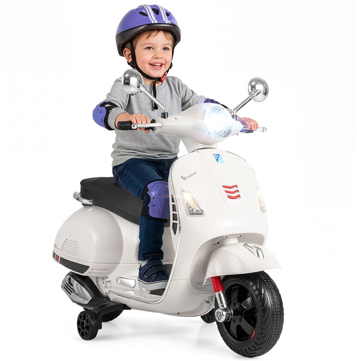 SureDeal® - Speelgoedauto' - Elektrische Motorfiets - Kinderen Elektrische Motorfiets - Vier Wielen - 101x46x75 cm - Wit