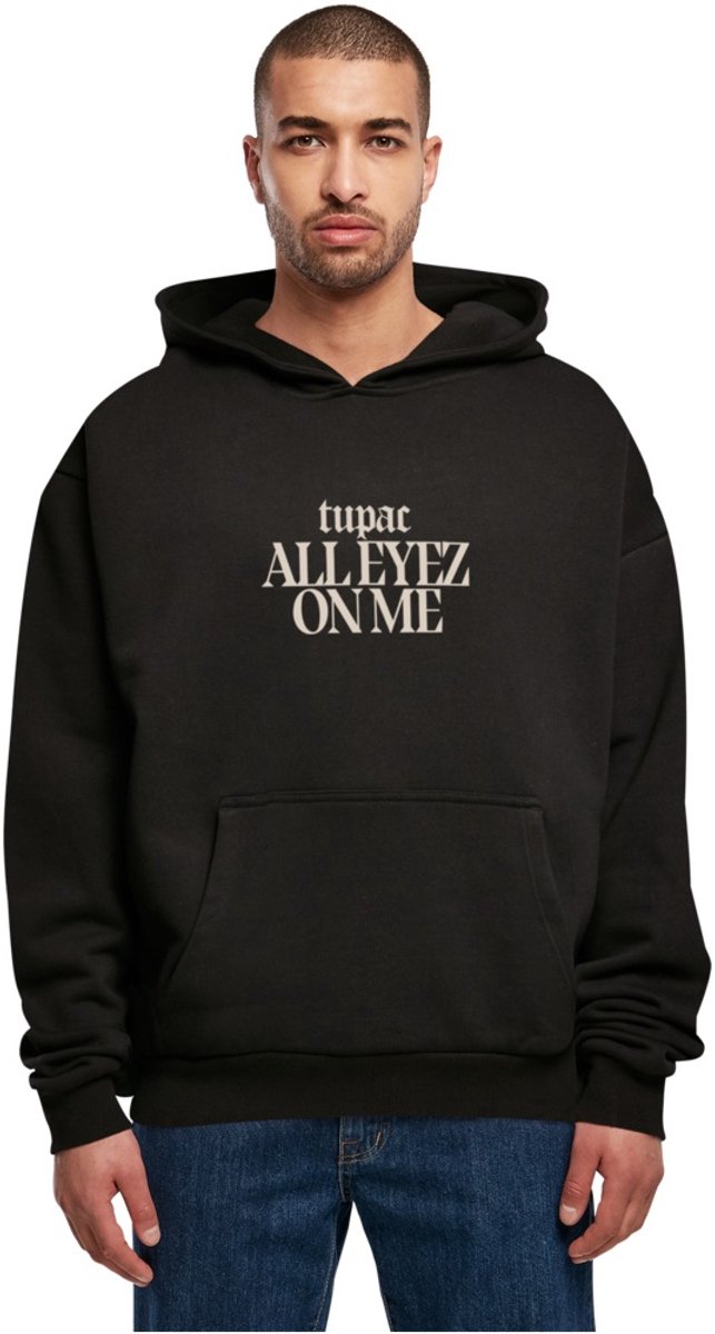 Mister Tee Tupac All Eyez on me Tracklist Ultra Heavy Oversize Hoodie/trui XL Zwart