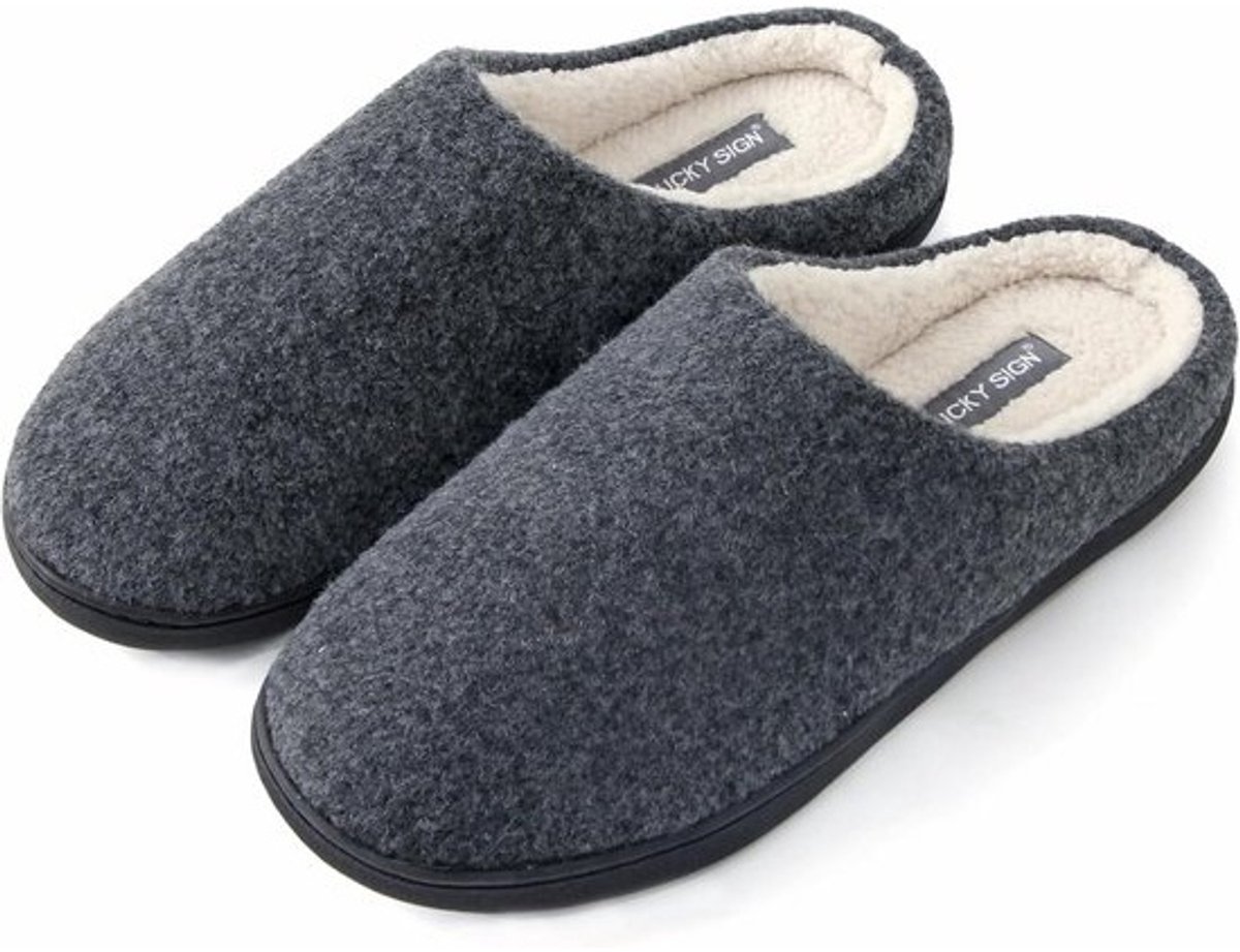 Warme Vilten Pantoffels met Antislipzool voor Heren en Dames - Comfortabel Huisschoeisel