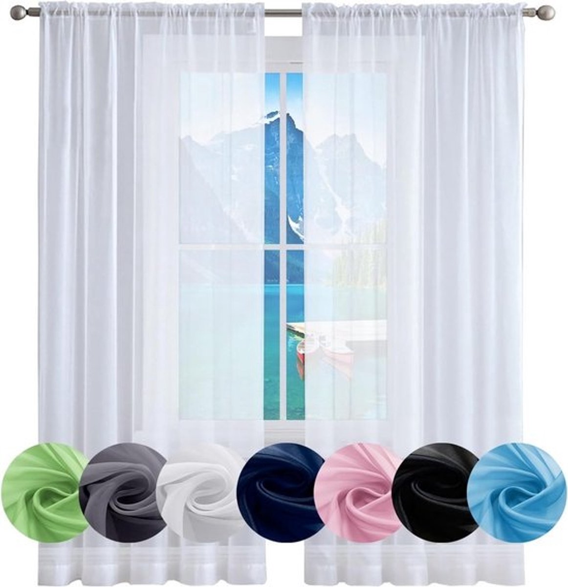 Verduisterende Gordijnen met Ringen 230x150cm Kant-en-Klaar | Diverse Kleuren en Maten