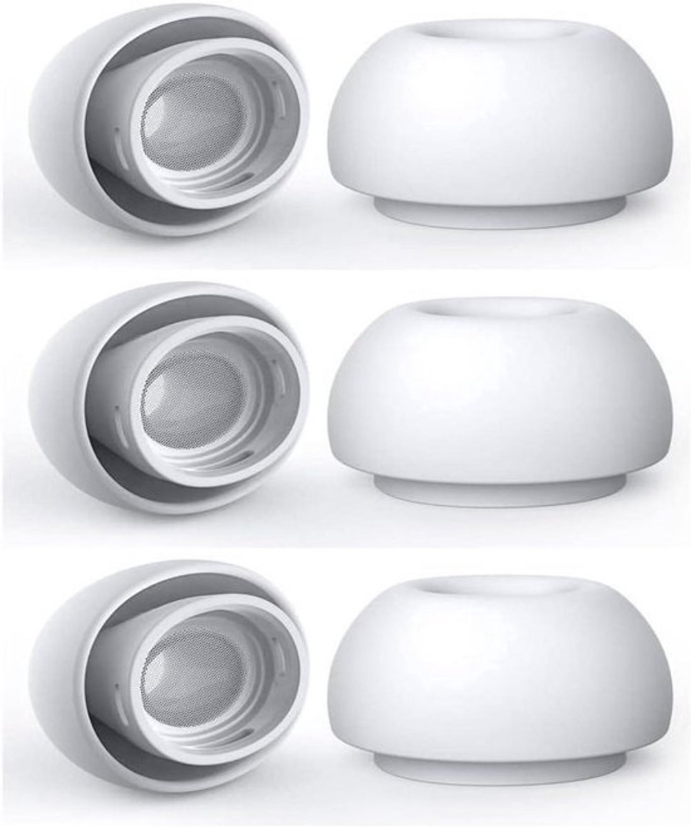 3 Paar Reserve Oordopjes voor AirPods Pro & 2e Generatie, Geluidsisolerend Siliconen