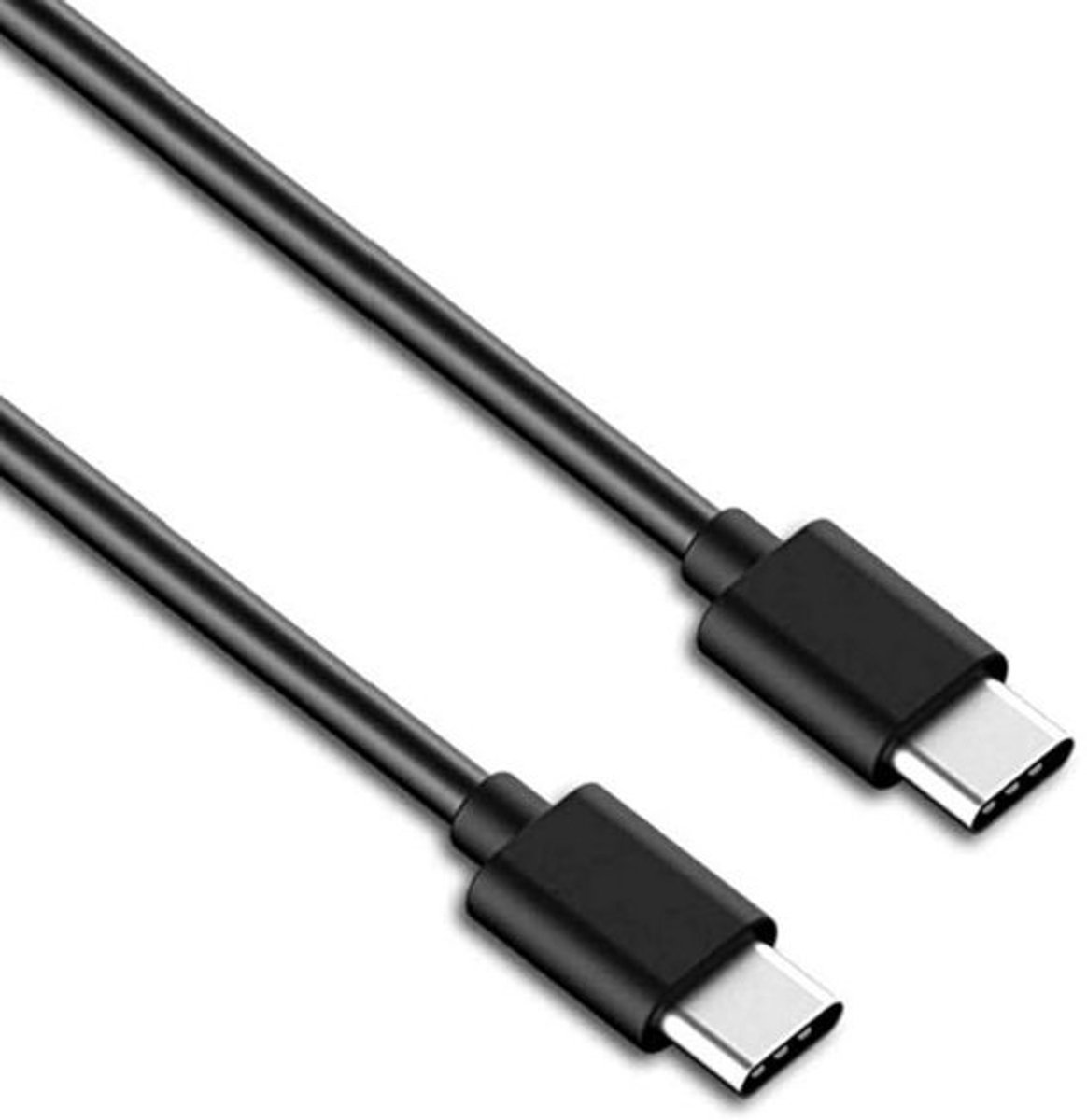 USB-C naar USB-C Oplaadkabel 91 cm Zwart voor Powerbanks en Draagbare Opladers