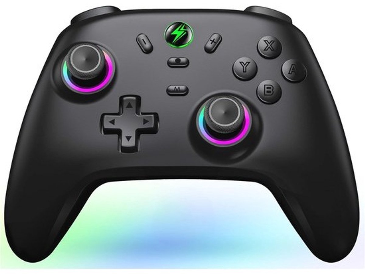 Draadloze Switch Controller met RGB Hall Effect Joysticks - Compatibel met Switch, Switch Lite, Switch OLED, Android, iOS en PC