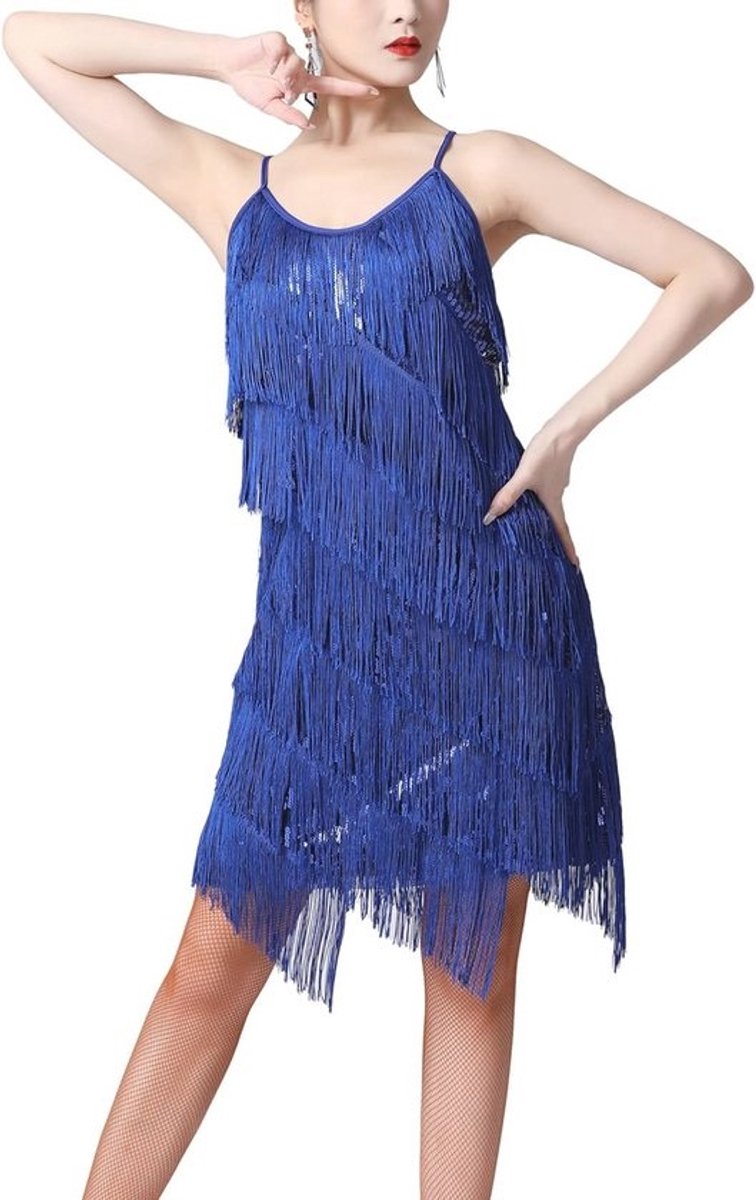 Festive Fringe Dress voor Dames - Cocktailjurk, Avondjurk, Flapper Dress, Dansjurk, Charleston Stijl