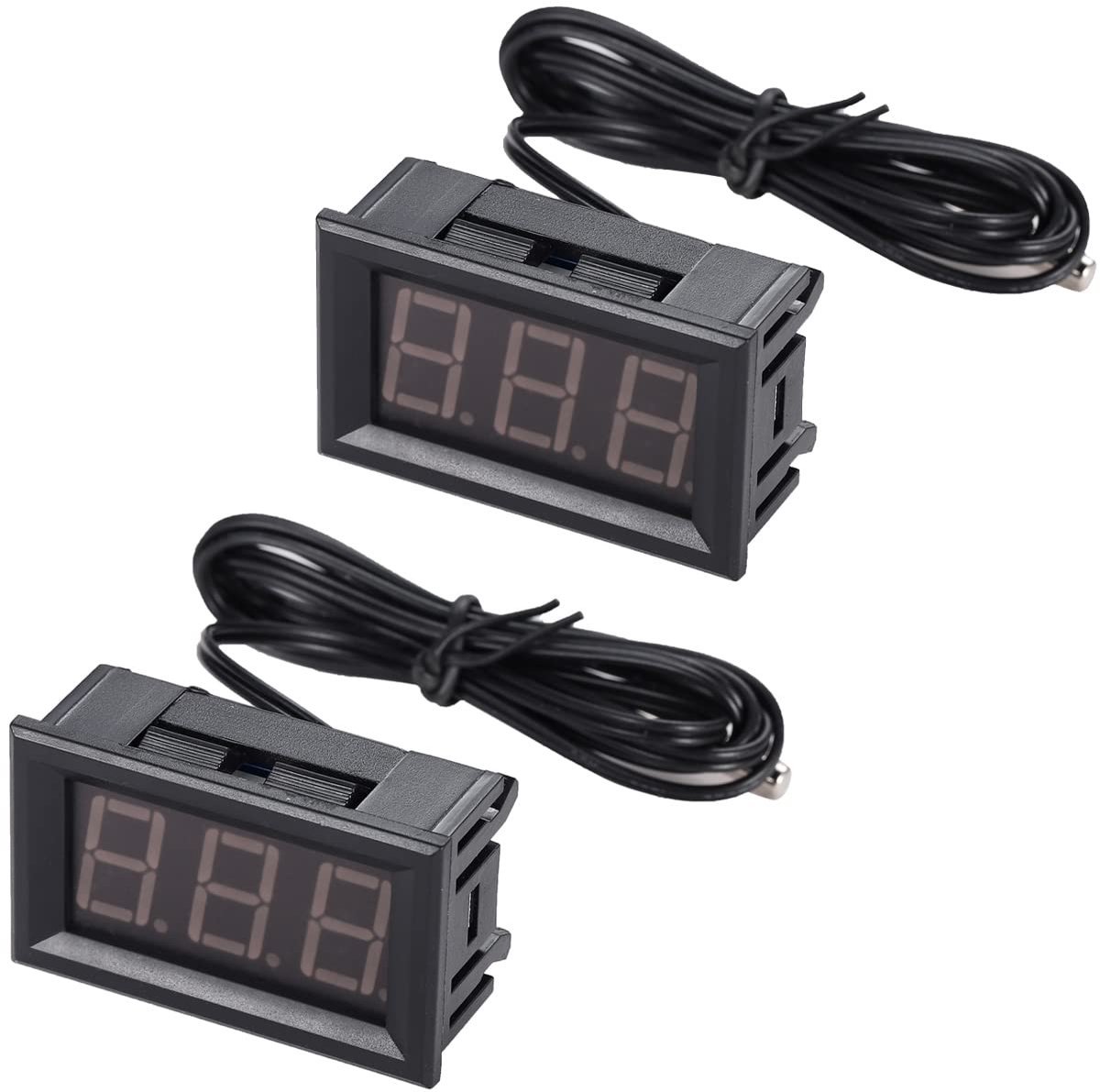 Digitale Thermometer met LED Display, DC 12V, Temperatuurbereik -50~110°C, Waterdichte NTC Probesensor en Precisie Meting