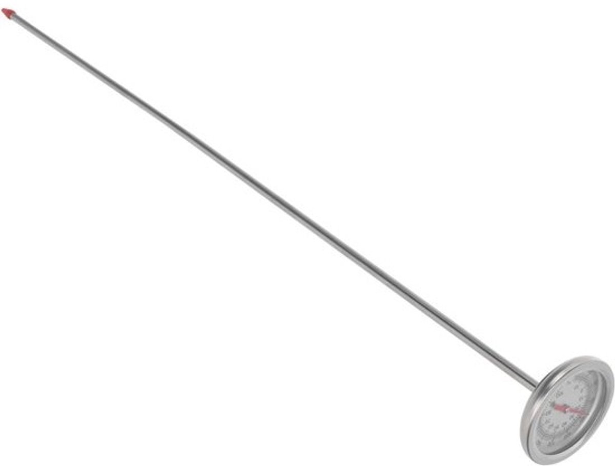 Bodemthermometer Roestvrijstaal - Grondmeter Temperatuur - Planten Zorg - Lange Sonde Nauwkeurig - 50cm Sonde