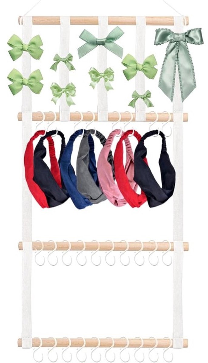 Hoofdbandhouder Kettingdisplay - Boog Organizer - Accessoires Opbergen - 30 Haken - 6 x 15 x 6 cm - Niet gespecificeerd