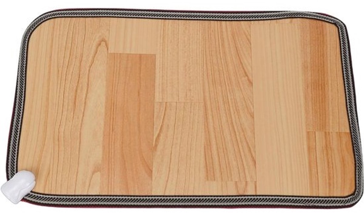 Verwarmde Vloermat - Voetwarmermat - Voeten Warm Houden - Koolstofkristal Verwarming - 30 x 50 cm - Zwart