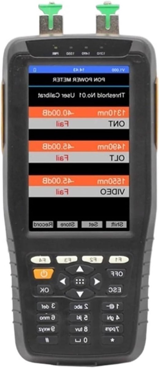 Vezeltester PON Power Meter - Optische Kat Tester - Netwerk Onderhoud - Realtime Klokweergave - 6600 mAh Batterij - Niet gespecificeerd