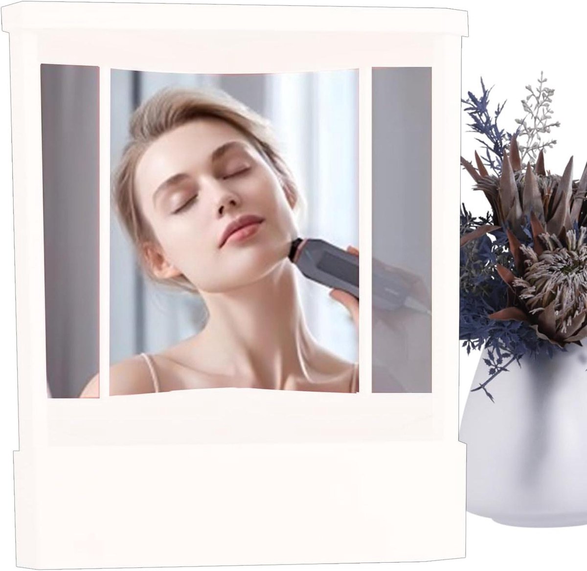 Spiegel - Echte Reflectie - Make-up Aanbrengen - Niet-omkeerbaar - 1 Stuk - Wit