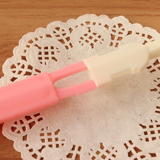 Fles Schrob Borstel - Flesreiniger Spons - Flessen Schoonmaken - Zacht en Stevig - 22 cm lengte - Roze — afbeelding 5