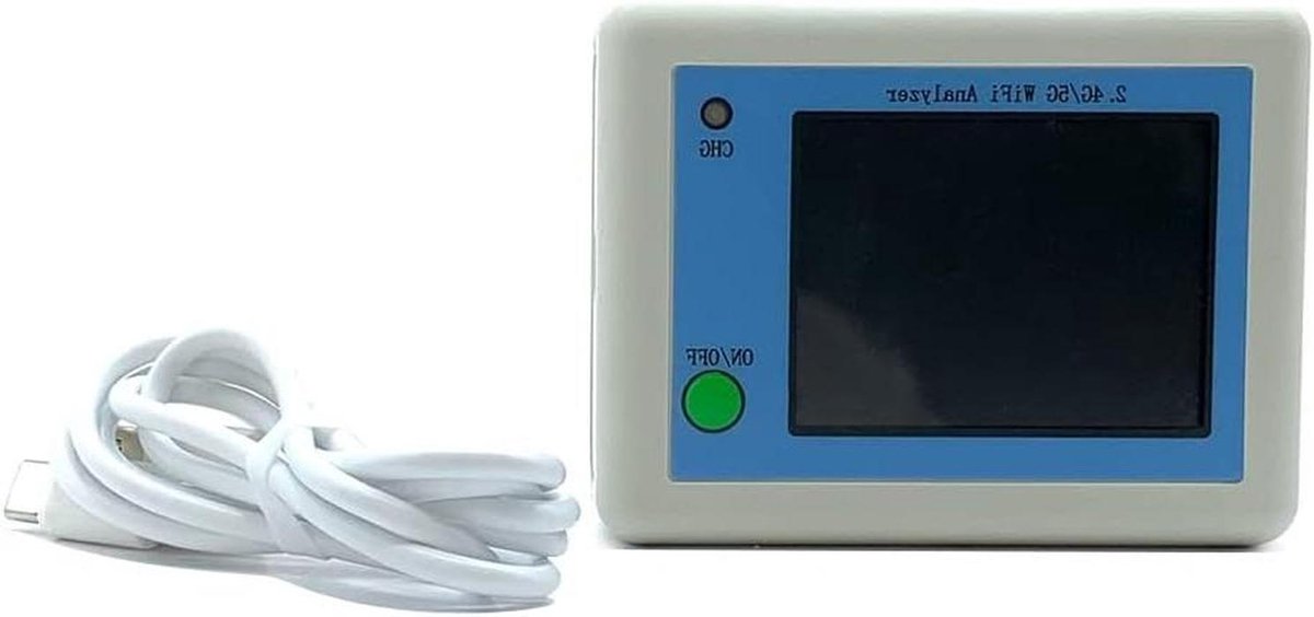 Wifi Signaal Analyzer - Signaal Tester - Netwerk Optimalisatie - 2.4 Inch Kleurendisplay - 15 x 11 x 5 cm