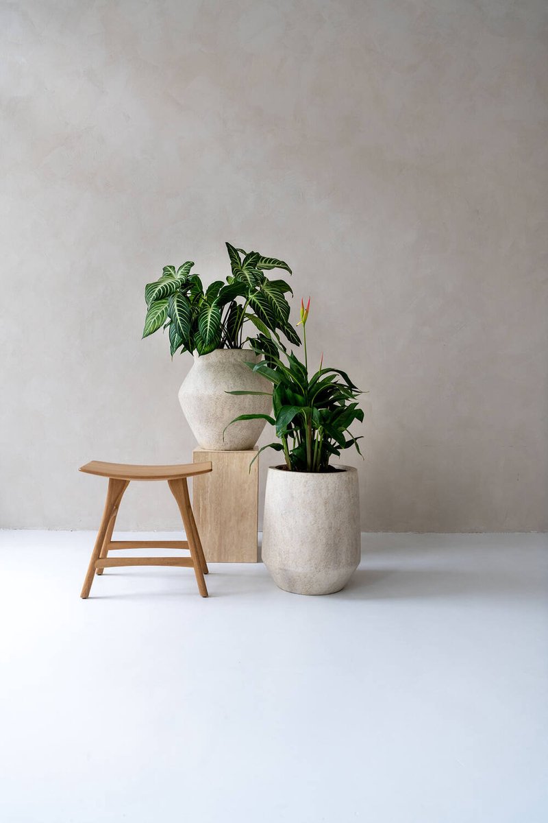 Pottery Pots Flower Pot Harith High XS - ⌀28cm x H33cm Opening 20.5cm