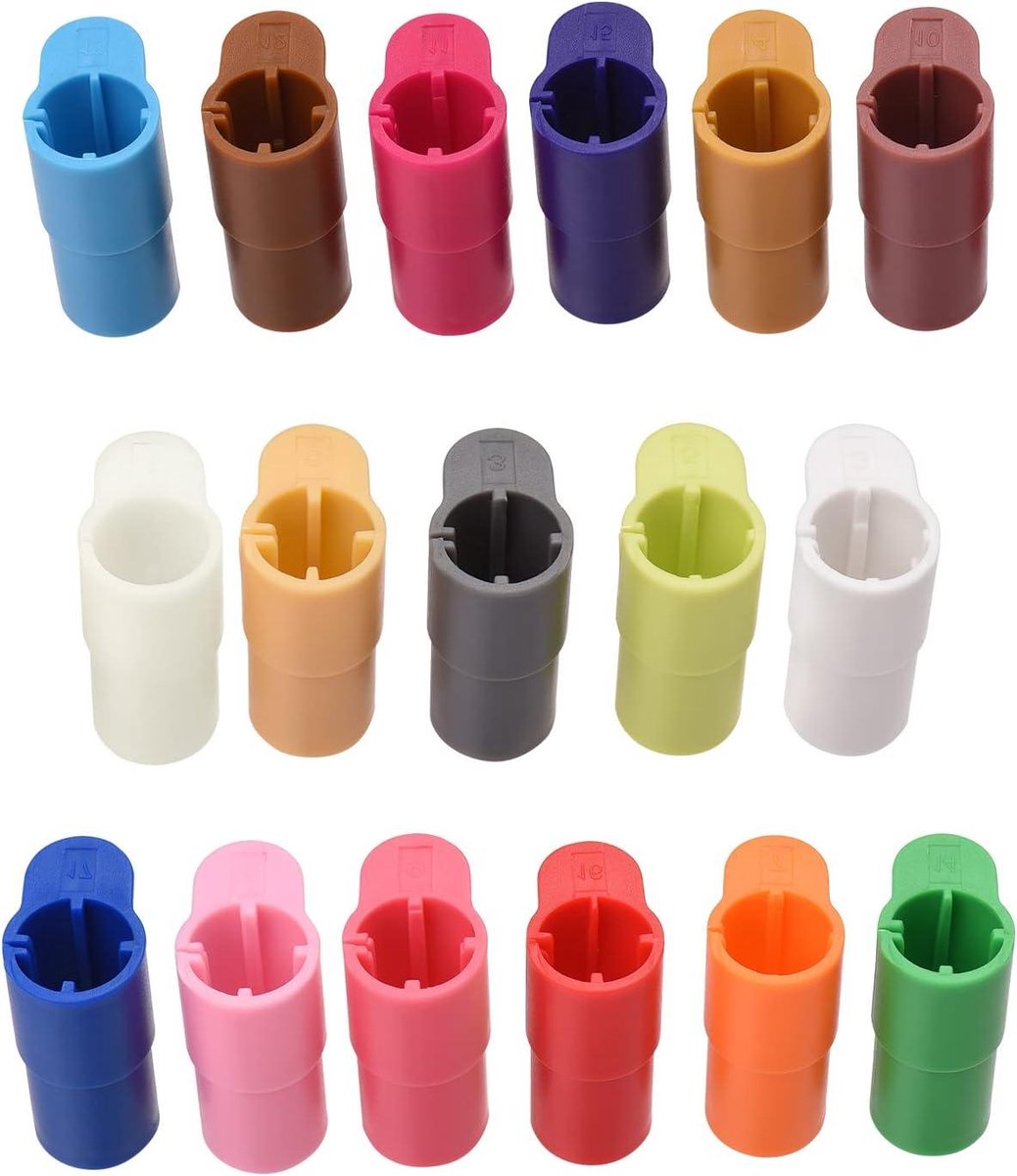 Pen Adapters Set - Marker Houders - Creatief Ontwerpen - Kleurgecodeerde Identificatie - 17 Stuks - Meerkleurig