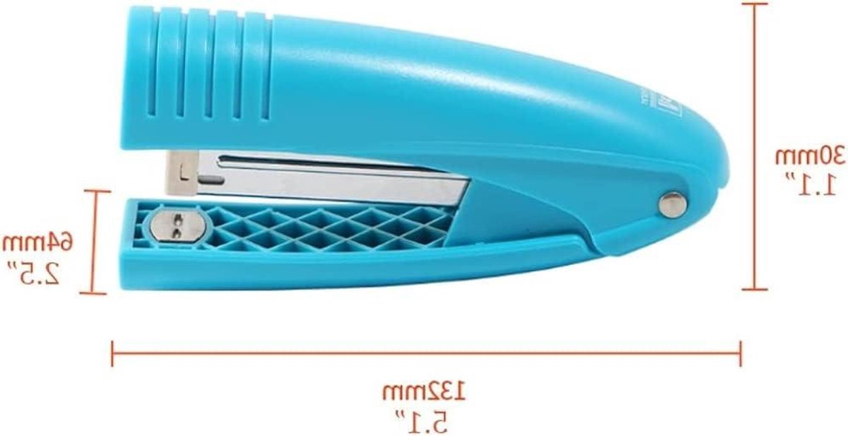 Handnietmachine - Kantoornietmachine Mini nietmachine - Papier binden - Arbeidsbesparend ontwerp - 3x6.4x13.2cm - Paars
