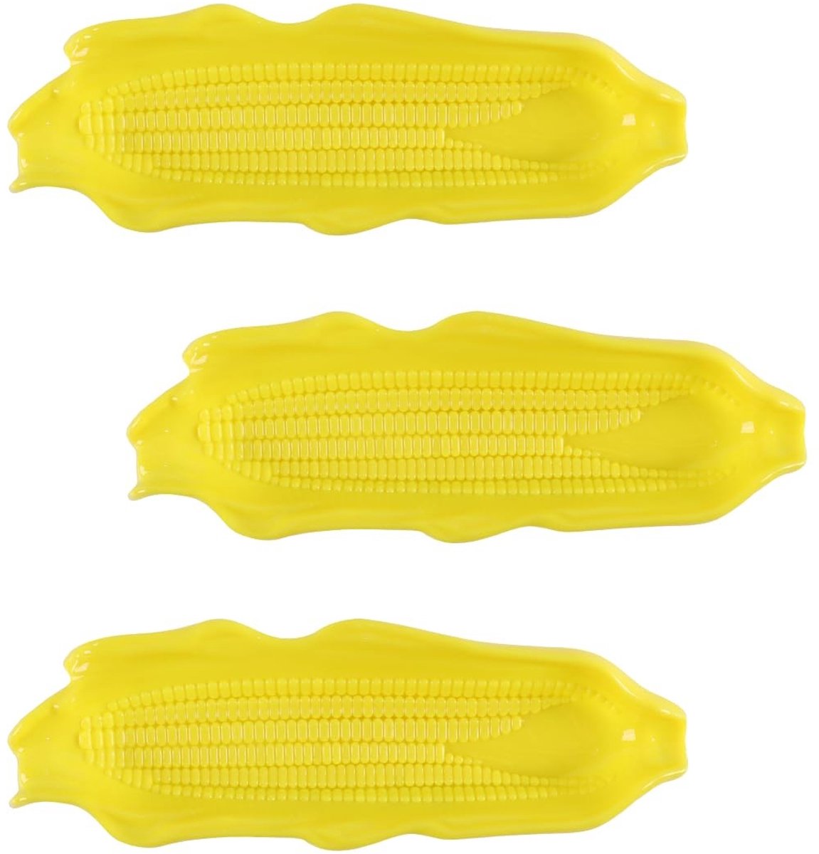 Dailygoods - 4 Stuks Plastic Maïsbakken voor Barbecue en Feestjes