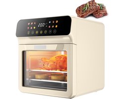 Airfryer Oven - Multicooker - Gezond Koken - Zichtvenster - 12 Liter - Off-white