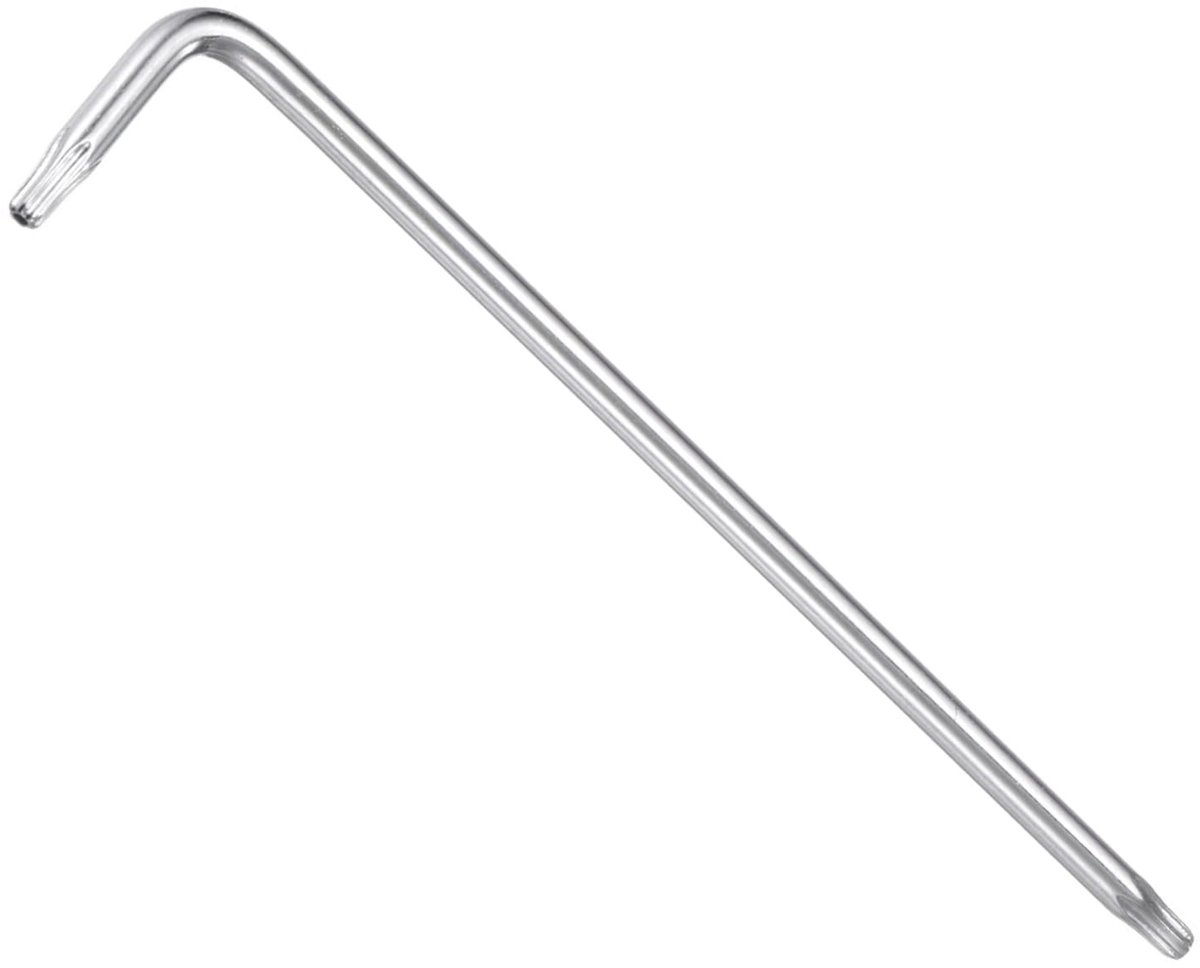 Dailygoods- Moersleutel Sabotagebestendig - Torx/Stersleutel - L-vormige 6-puntsmoersleutel - Lange Arm - Verchroomd Staal - Handgereedschap voor Reparaties - Sleutel