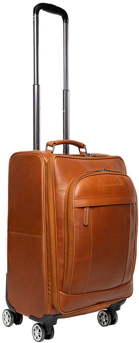 The Chesterfield Brand - Leren Trolley Koffer Cognac Key Largo