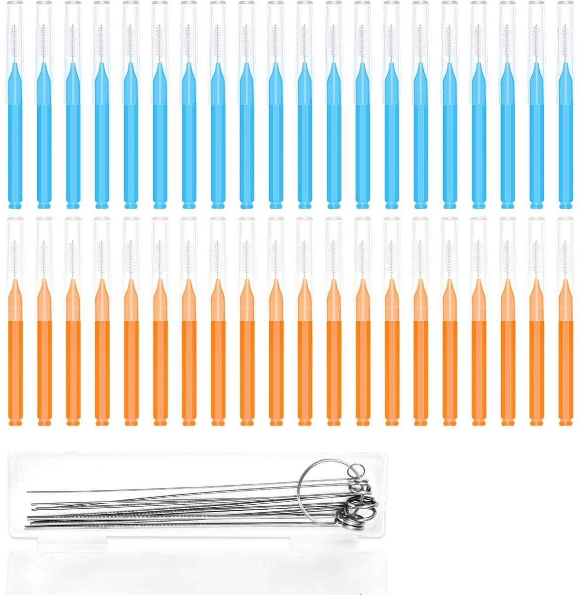 Dailygoods- Douchekopreinigingsborstels 50st - Multifunctionele Reinigingsgereedschappen - Anti-Verstopping Picks - PP-Kunststof/Roestvrij Staal - 67mm/100mm - Efficiënt Schoonmaken - Reinigingsset