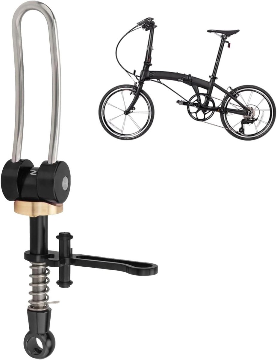 Scooter Zadelsteun Clamp - Zadelbuis Clip - Fiets Zadel Verstellen - Gereedschapsloze Montage - 58 g - Zwart