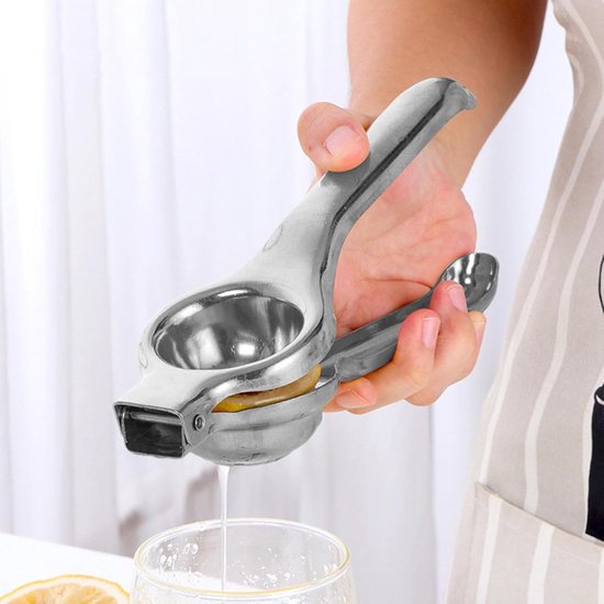 Metalen citruspers - Handmatige Citruspers Juicer Hand Held Squeezer - Antislipgreep RVS handpers Citruspers voor citroenen, limoenen en andere kleine citrusvruchten — afbeelding 3