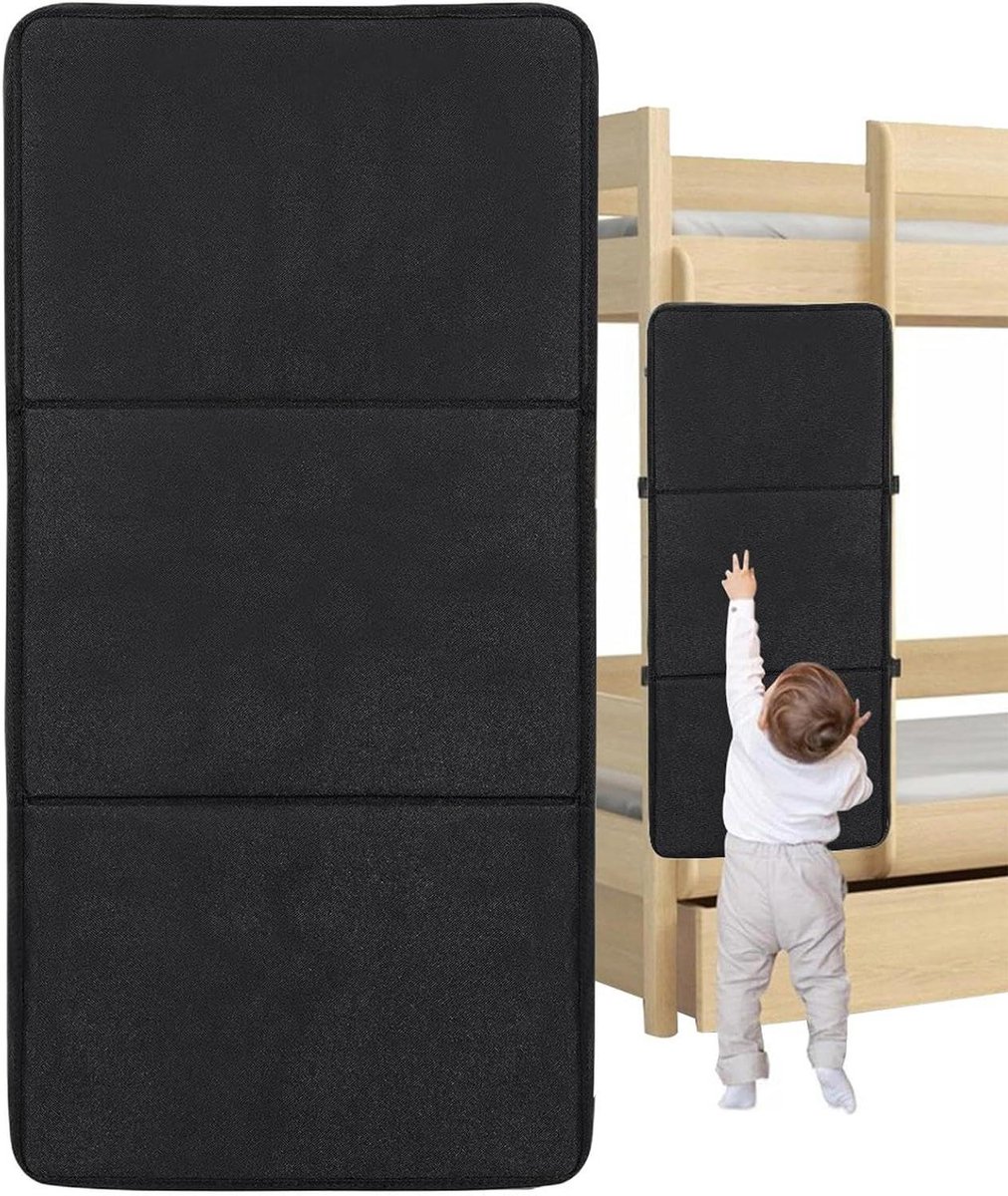 Ladder Beschermhoes - Trapleuninghoes Veiligheid - Kinderen Spelen - Verstelbare Banden - 24W cm - Grijs