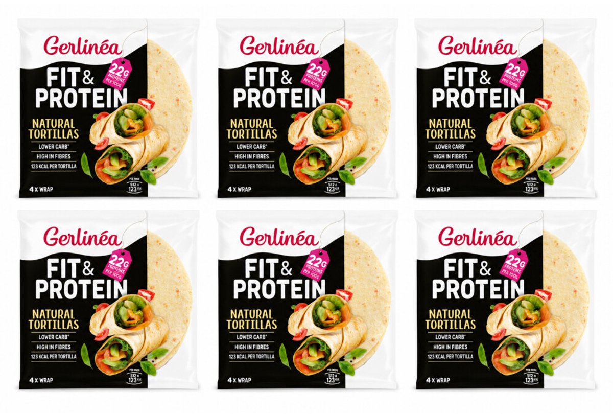 Gerlinea - Wrap Naturel - 6 x 160 gr - Voordeelverpakking