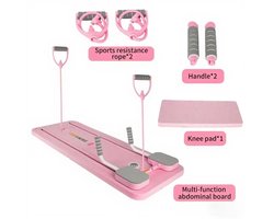 Fitness - Fitness Board - Full Body Work-out - Opvouwbaar Fitness Board - Workout Trainer - Home Gym - Roze - 93 x 37.6 x 3 cm