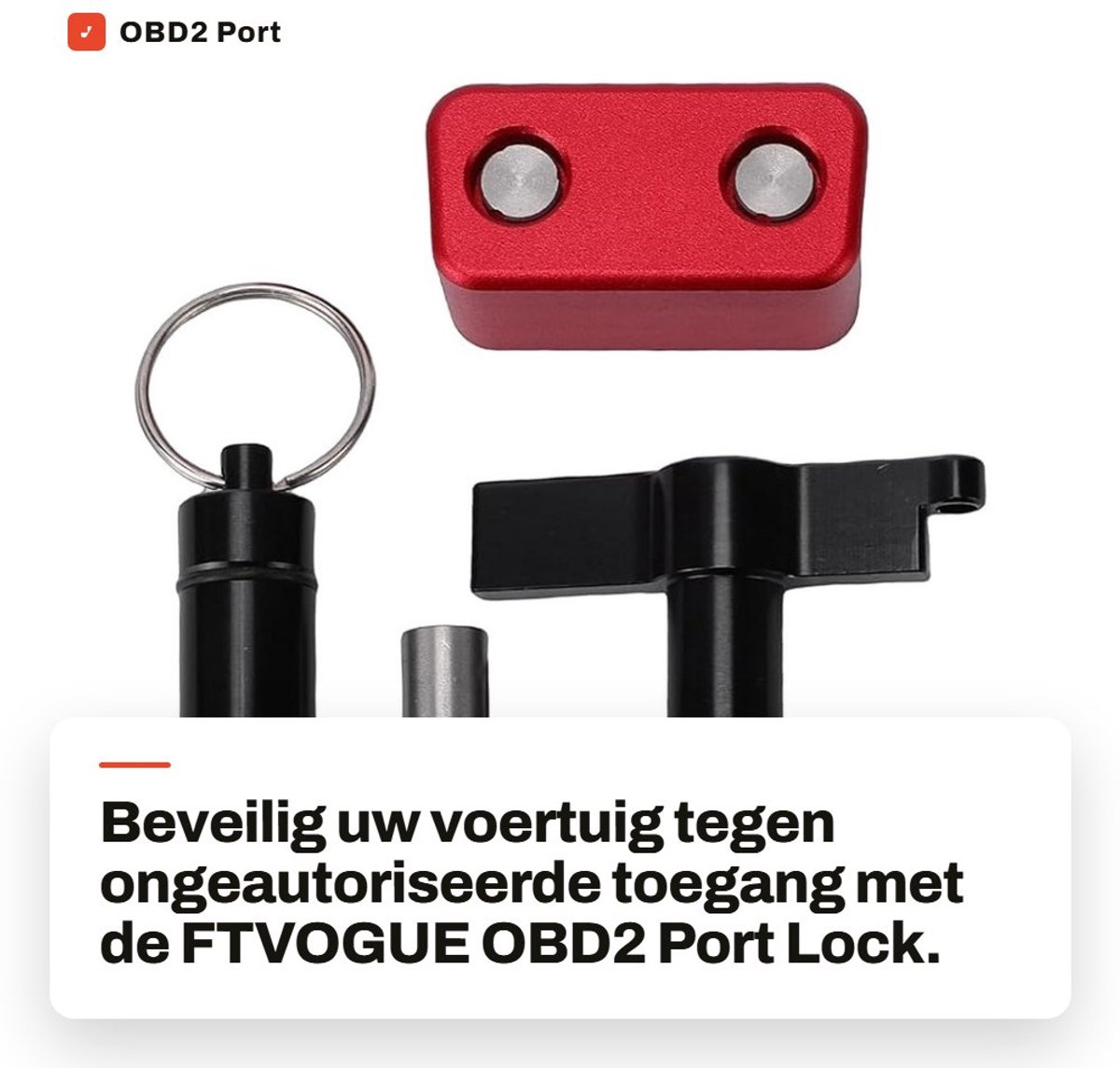 Dailygoods- OBD2 Port Lock Schokbestendig - Anti-diefstal Beveiliging - Verwijderingstool - Bescherming tijdens Onderhoud - Voorkomt Ongeautoriseerde Toegang