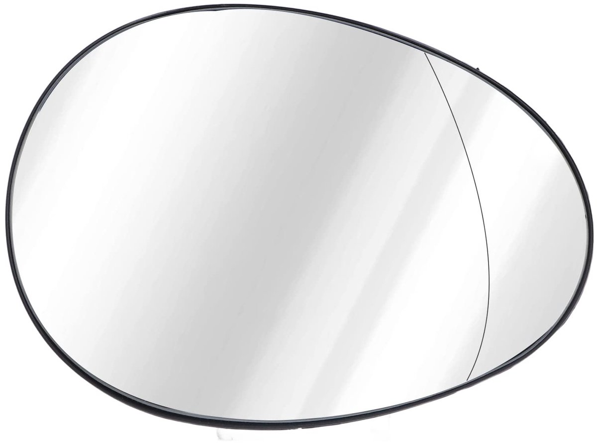 Dailygoods- Buitenspiegelglas Verwarmd - Zijspiegelglas - Helder Wit - Geschikt voor Clubman R55/R56/R57/R58/R59 - Inclusief Accessoires