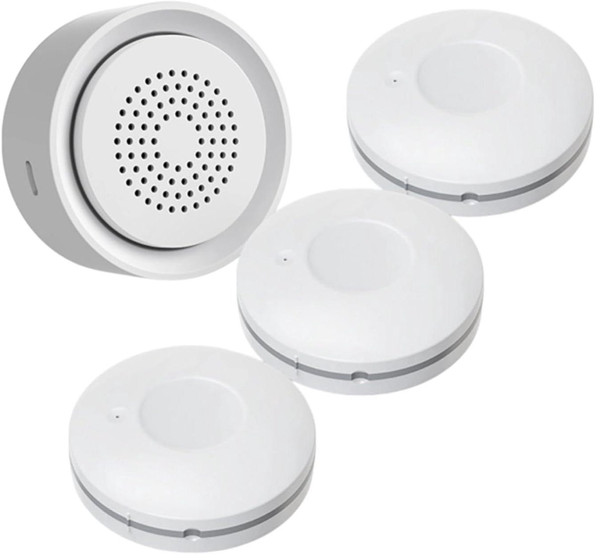 Waterlek Alarm Kit - Lekdetector Systeem - Huis Beveiligen - App Meldingen - 3 Sensoren - Wit