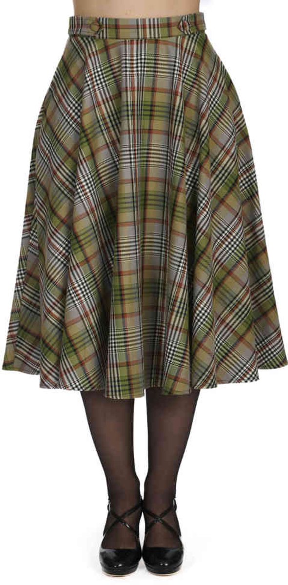 Banned - Sophia Check Rok - S - Groen