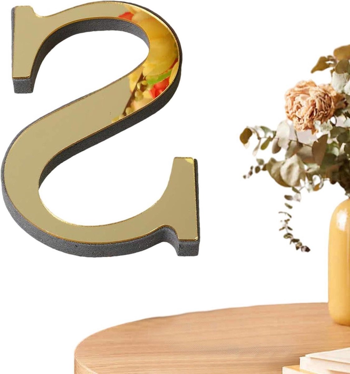 Acryl letters - Muurdecoratie letters - Wandversiering aanbrengen - Spiegel effect - 26 le