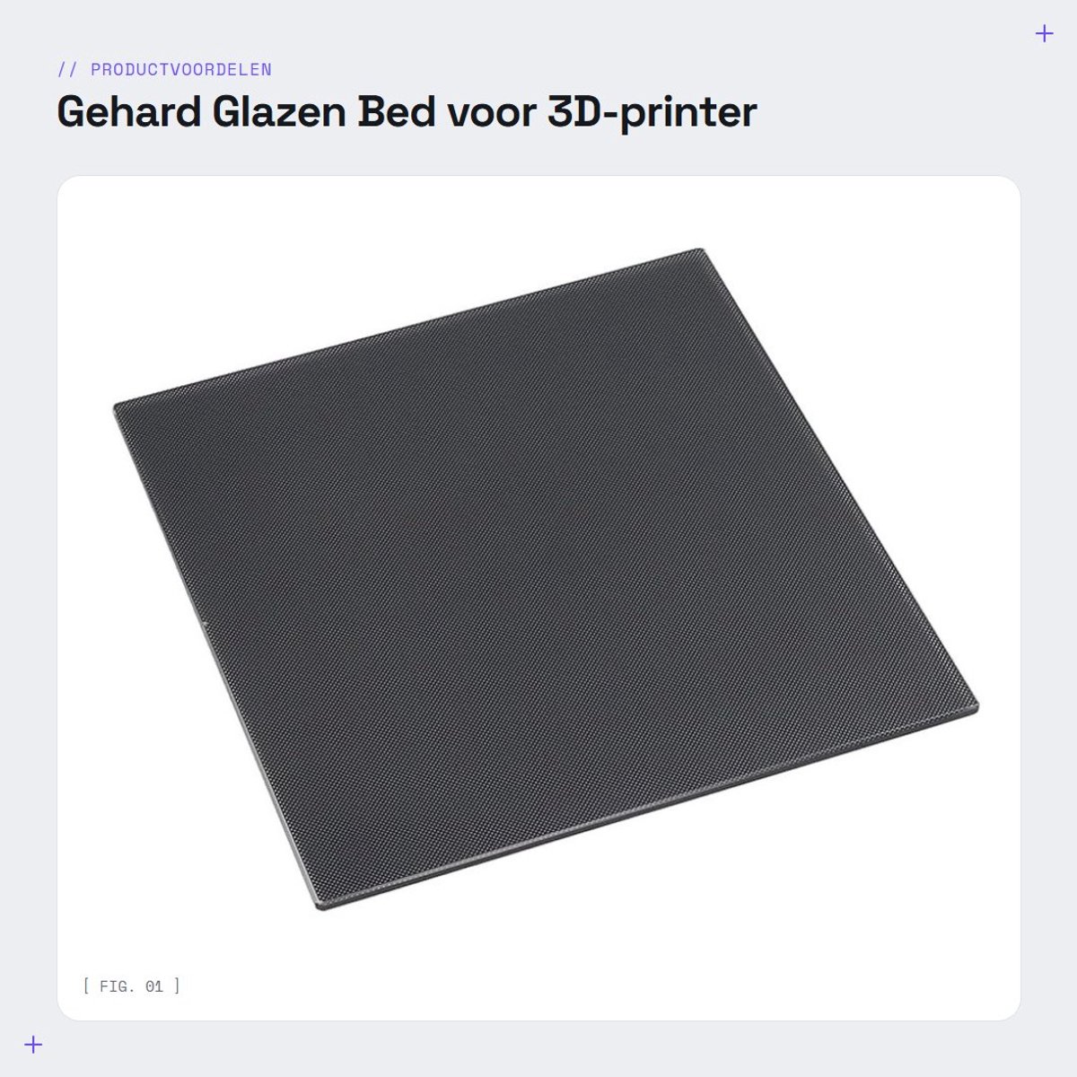 Dailygoods- Glazen Bed Gehard - 3D-printer Bouwoppervlak - 220 x 240 x 4 mm - Compatibel met Anycubic MEGA S - Geen Randkrulling - Makkelijk Schoon te Maken