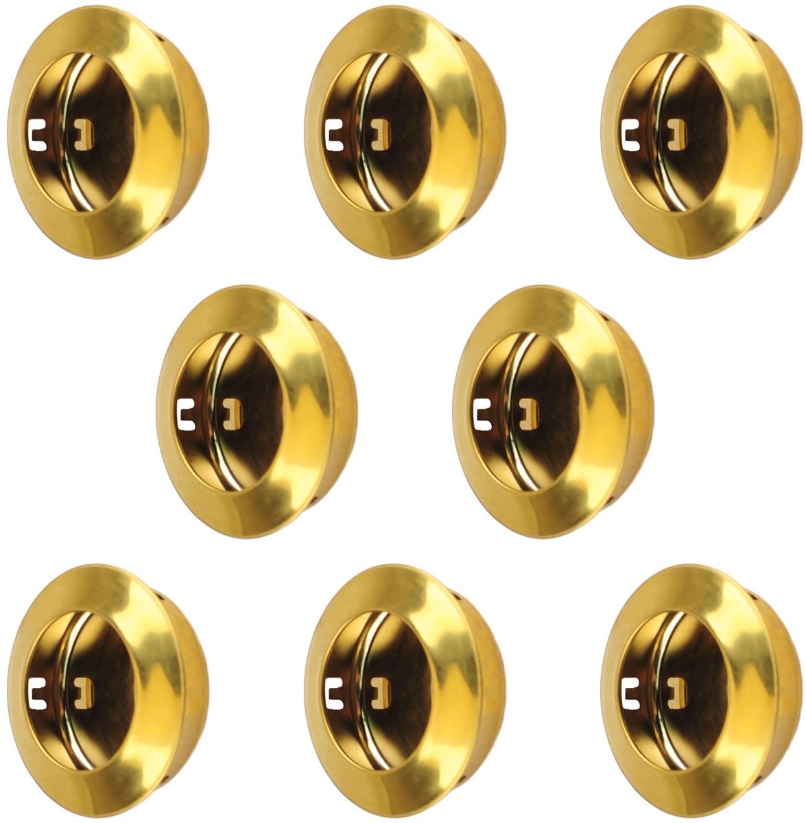 Dailygoods- Deurgreep Ronde Inbouw - Schuifdeur - Keukenkasthandgrepen - Zakdeurgrepen - Roestvrij Staal - Eenvoudige Installatie - Handgreep