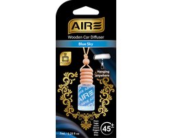 AIRE Autoparfum Luchtverfrisser BLUE SKY Perfume bottle/wood. Werkt ca 45 dagen.