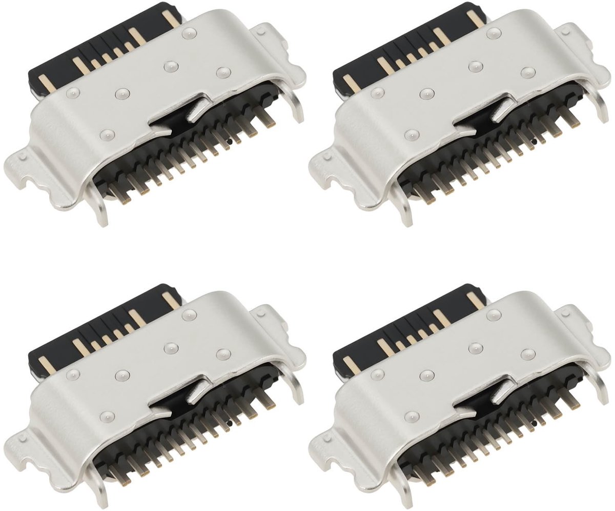 Dailygoods - USB-C Connector - 4 Stuks - Hoge kwaliteit - Compact formaat - Type C poort - Geschikt voor meerdere apparaten - Geschikt voor Umidigi A7...