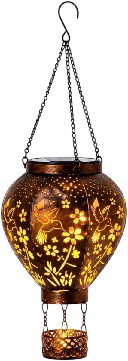 Zonne-energie Lantaarn - Buitenlamp Decoratie - Tuin Verlichten - Automatische Aan/Uit - 1