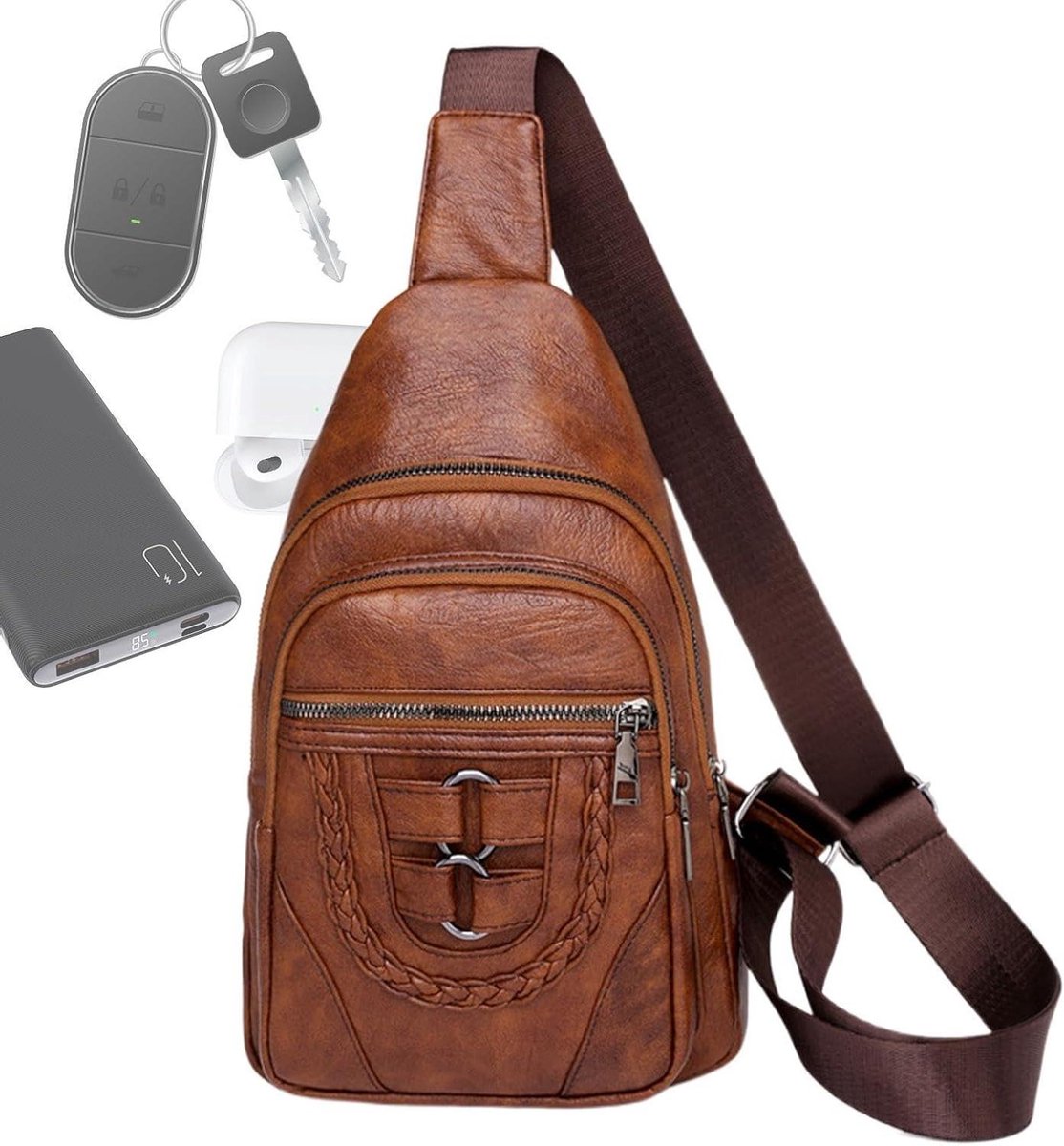 Dames Draagtas - Reis Schoudertas - Sport en Reizen - Waterdicht PU Leer - 34 x 20 x 4 cm