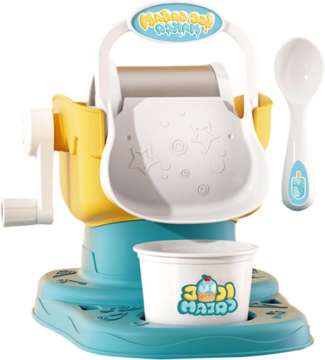 Kinder IJs Machine - Dessert Maker - Thuis Desserts Maken - Handmatige Bediening - 17.5 x 22.1 x 19.2 cm