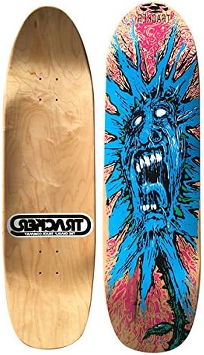 Skateboard Deck Deck Skateboard Skaten Straat Schreeuwende Bloem Design 32.5×9 inch Clear