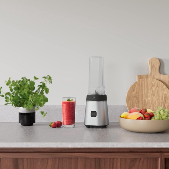Smoothie Blender - Persoonlijke Mixer - Gezonde Drankjes Maken - Afneembare Fles - 600 ml - Zilverkleurig — afbeelding 2