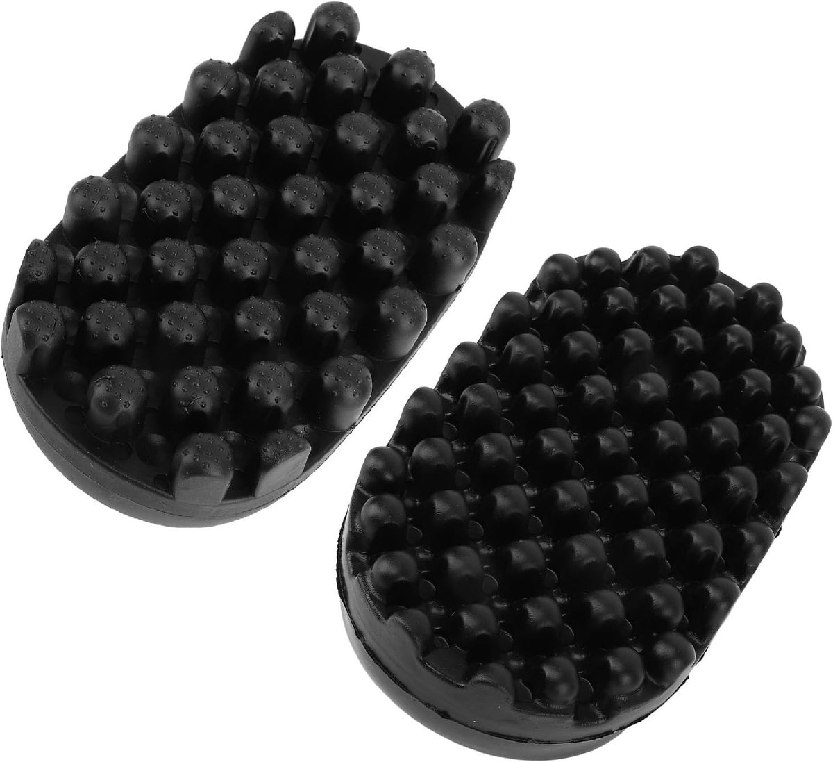 SnelShoppen - Hair Twist Sponge Brush Set - 2 Stuks Rubber Professionele Krulborstel voor Dreadlocks, Afro Haar, Coil en Golf Haarverzorging - Haarsty